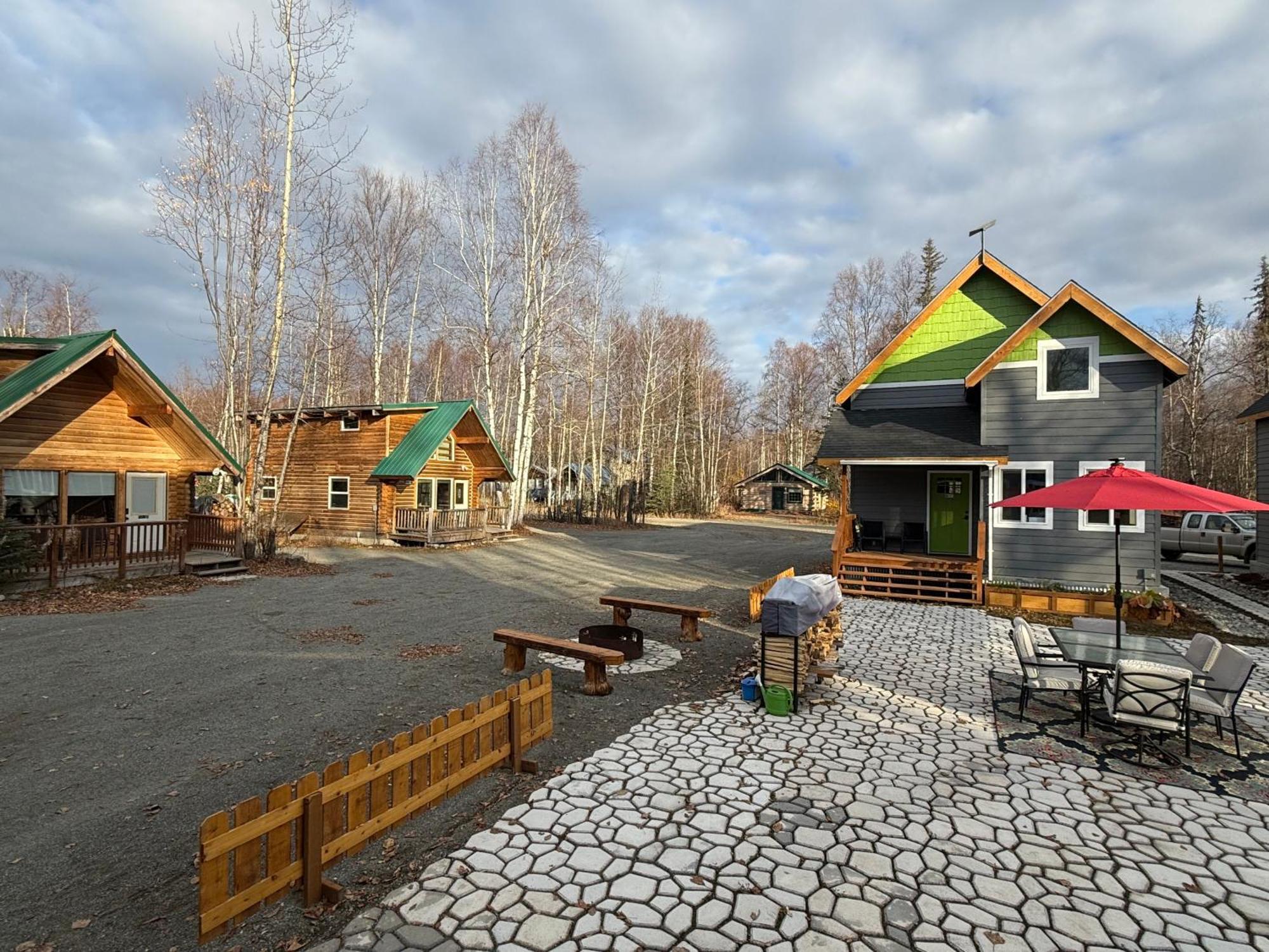 Talkeetna Log Cabin With Hot Tub Unit 1 外观 照片