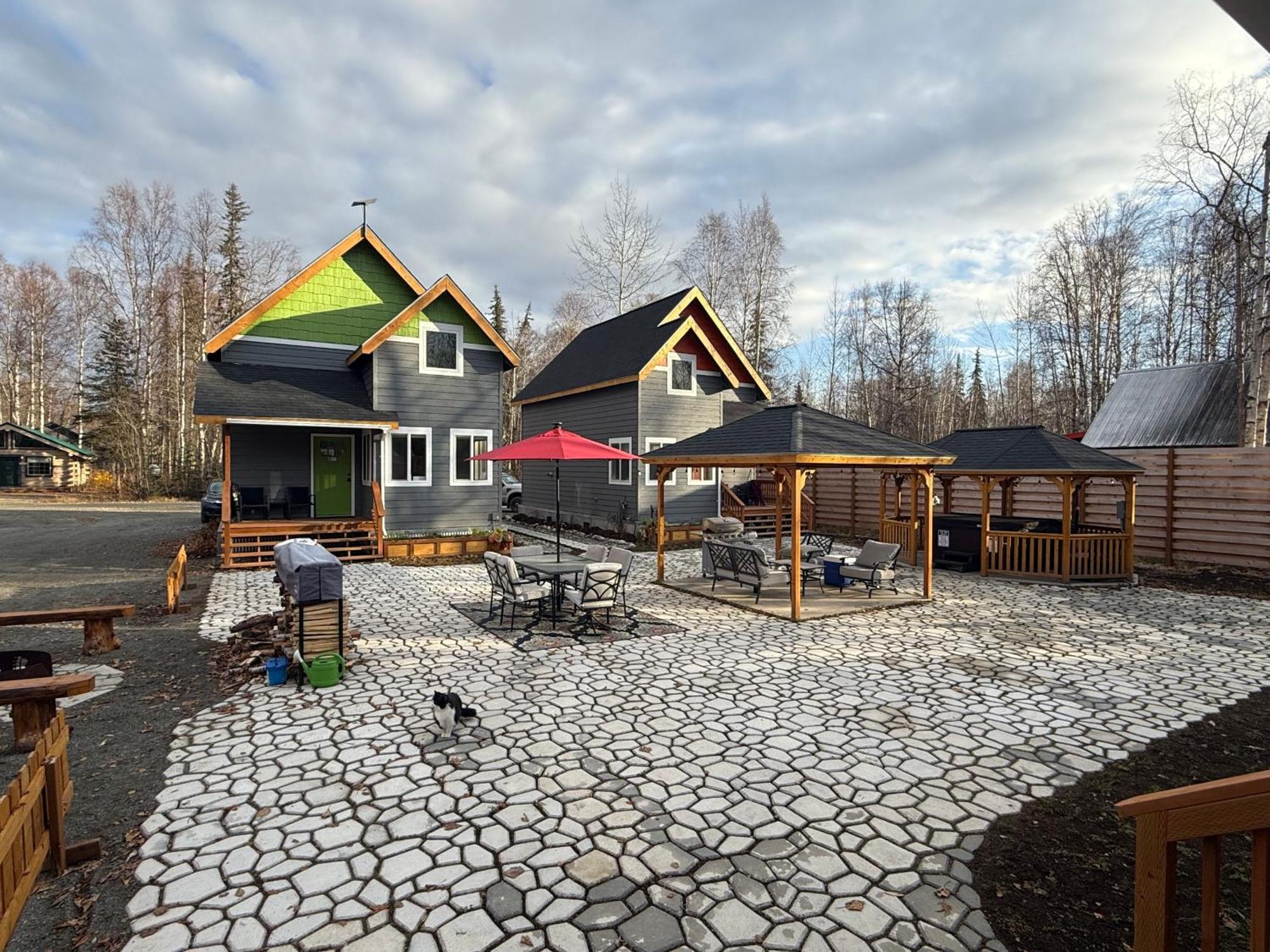 Talkeetna Log Cabin With Hot Tub Unit 1 外观 照片