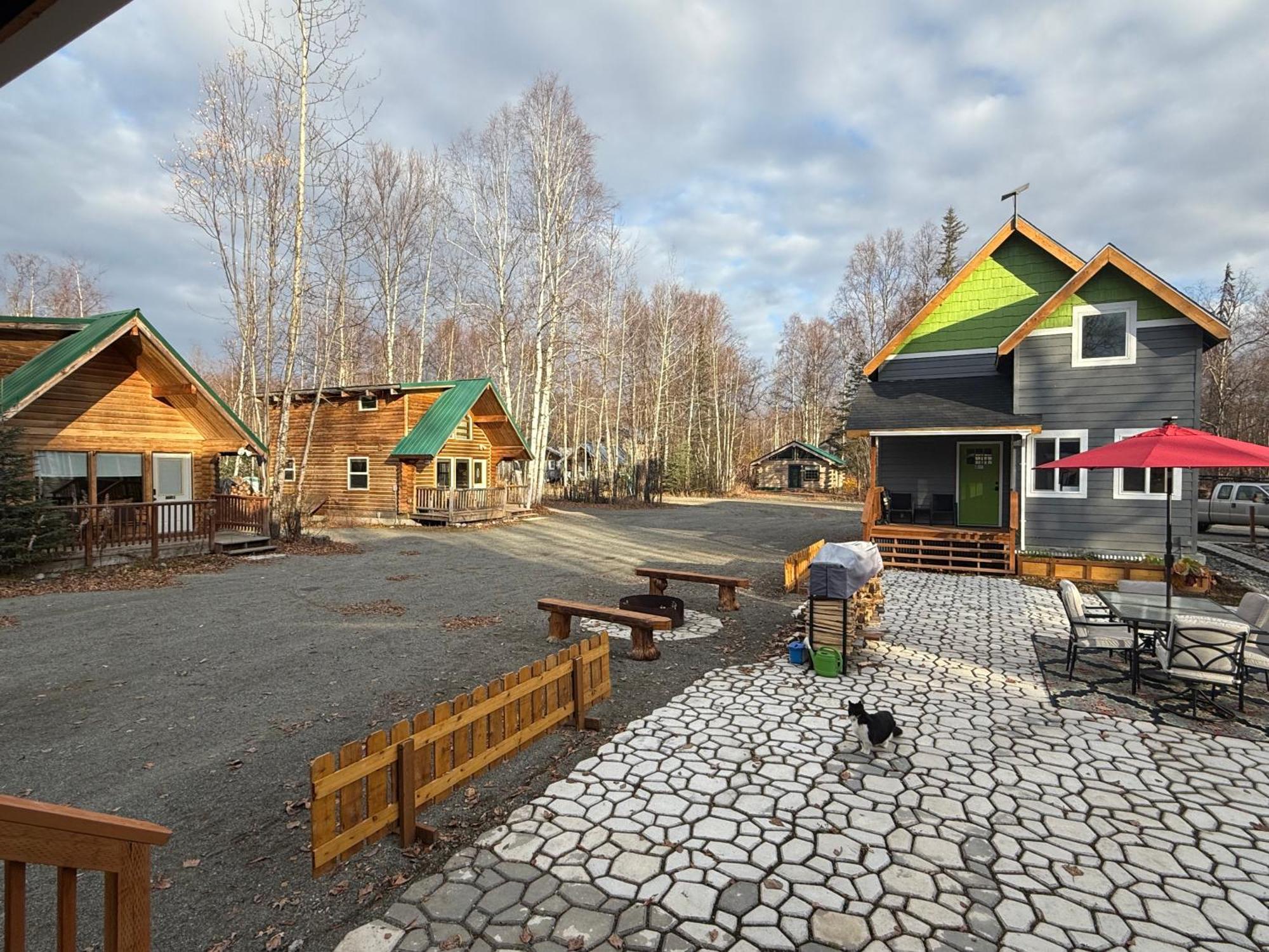 Talkeetna Log Cabin With Hot Tub Unit 1 外观 照片