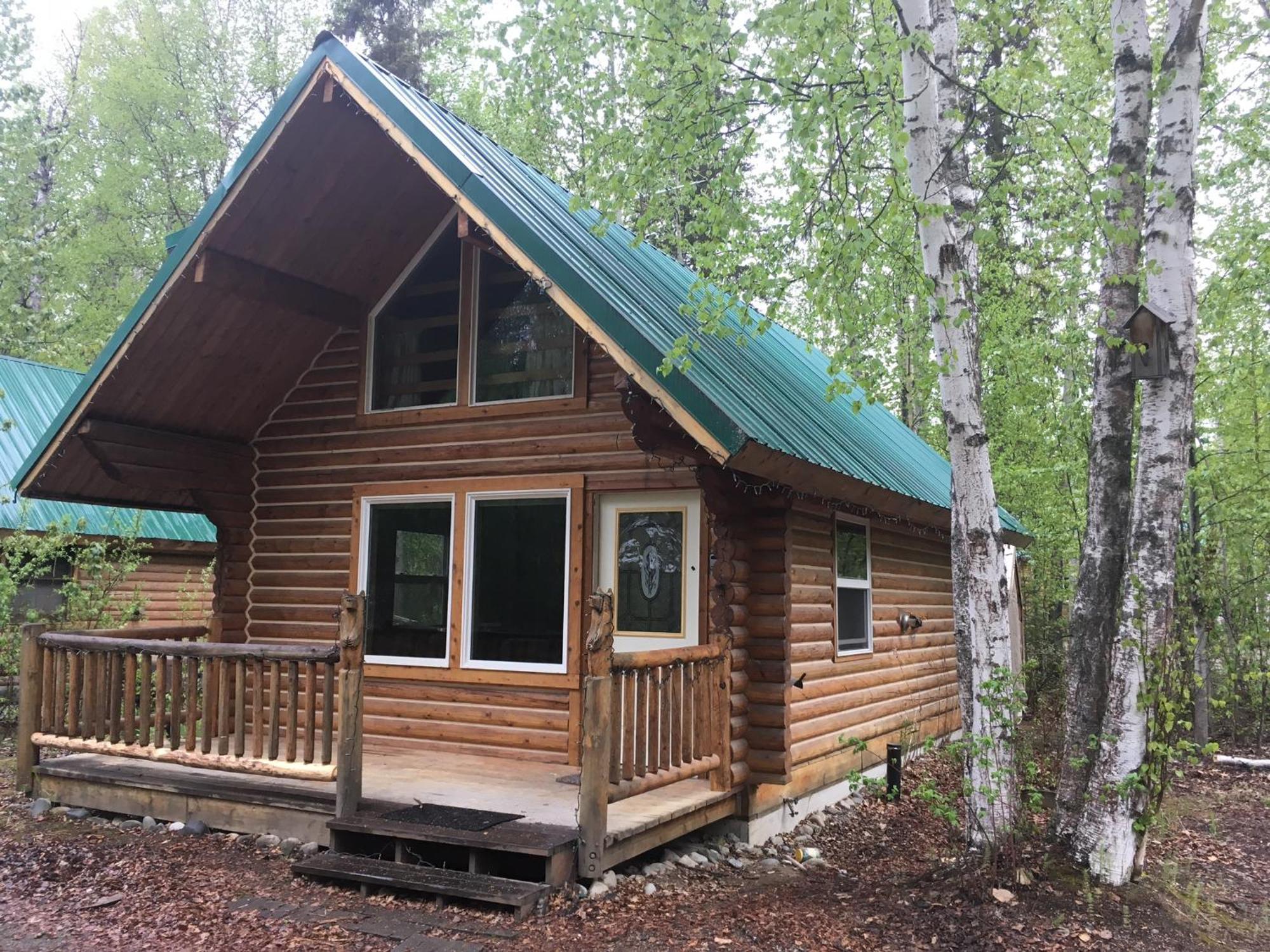 Talkeetna Log Cabin With Hot Tub Unit 1 外观 照片
